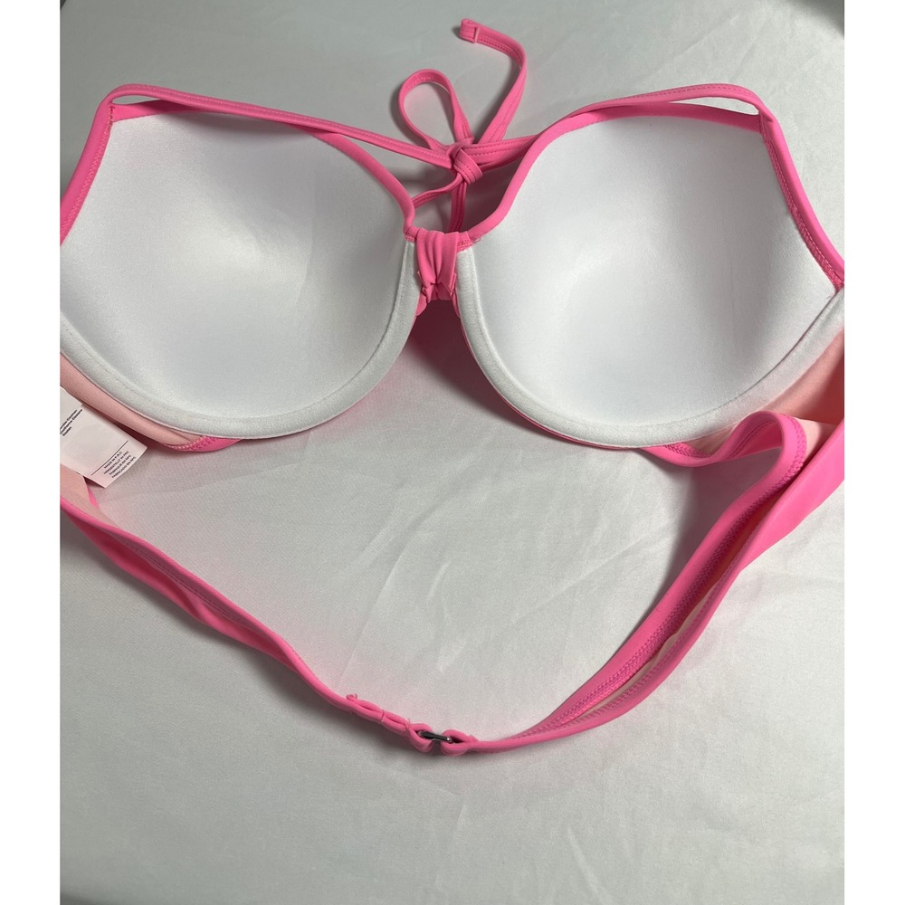 CUPSHE Hot Pink Convertible Multi-Way Underwire two Piece Swimsuit XL - Picture 6 of 11